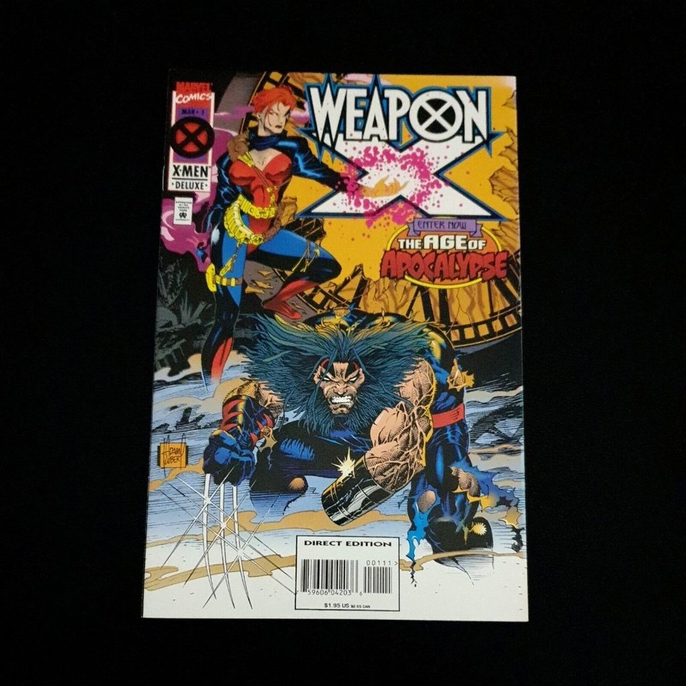 Marvel Comics Weapon X 1 March 1995 Age of Apocalypse X Men Deluxe Book